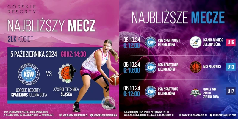 Zapraszamy na kolejne mecze w przyszły weekend